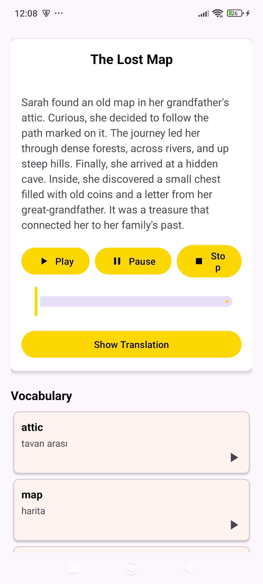 Lingoworm App Stories